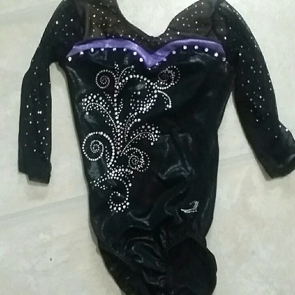 GYMNASTIC SWOROSKI LEOTARD s/m child